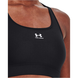 UNDER ARMOUR HeatGear Armour Mid unwattierter Sport-BH Damen 002 - black/white XS