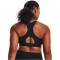 UNDER ARMOUR HeatGear Armour Mid unwattierter Sport-BH Damen 002 - black/white XS