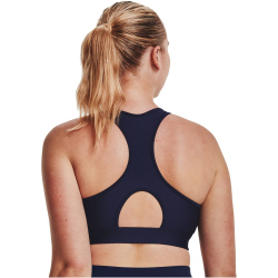 UNDER ARMOUR HeatGear Armour Mid unwattierter Sport-BH Damen 410 - midnight navy/white S
