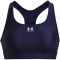 UNDER ARMOUR HeatGear Armour Mid unwattierter Sport-BH Damen 410 - midnight navy/white S