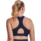 UNDER ARMOUR HeatGear Armour Mid unwattierter Sport-BH Damen 410 - midnight navy/white S