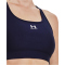 UNDER ARMOUR HeatGear Armour Mid unwattierter Sport-BH Damen 410 - midnight navy/white S