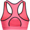 UNDER ARMOUR HeatGear Armour Mid unwattierter Sport-BH Damen 653 - cerise/black L
