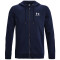 UNDER ARMOUR Essential Fleece Kapuzenjacke Herren 410 - midnight navy/white XS