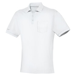 JAKO Team Polo mit Brusttasche weiß S