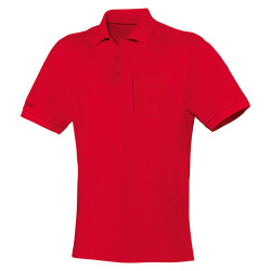 JAKO Team Polo mit Brusttasche rot M
