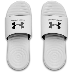 UNDER ARMOUR Ansa Fixed Badelatschen Herren 103 - white/white/black 45