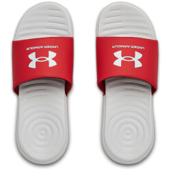 UNDER ARMOUR Ansa Fixed Badelatschen Herren 104 - halo gray/red/halo gray 45