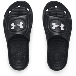 UNDER ARMOUR Locker IV Badelatschen Jungen 001 - black/black/white 32