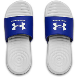 UNDER ARMOUR Ansa Fixed Badelatschen Jungen 105 - halo gray/royal/halo gray 36