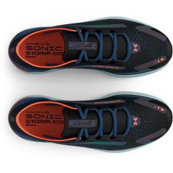 UNDER ARMOUR HOVR Sonic 5 Storm Laufschuhe Herren 002 - black/petrol blue/panic orange 41