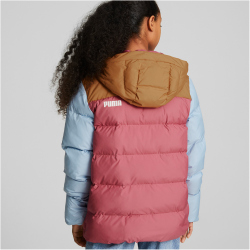 PUMA Colourblock Polyball Hooded Winterjacke Kinder