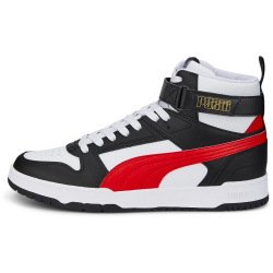 PUMA RBD Game Sneaker PUMA white/high risk red/PUMA black/PUMA team gold 41