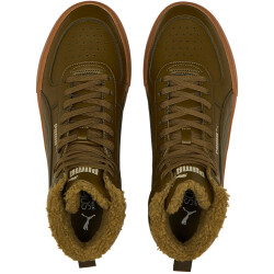PUMA Caven Winterized Mid-Top Sneaker gefüttert deep olive/deep olive/puma team gold/pebble gray 39