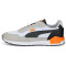 PUMA Graviton Mega Sneaker PUMA white/dark shadow/PUMA black/vibrant orange/gray violet 42
