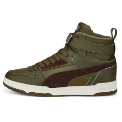 PUMA RBD Game Winterized Mid-Top Sneaker gefüttert deep olive/dark chocolate/puma team gold 45