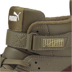 PUMA RBD Game Winterized Mid-Top Sneaker gefüttert deep olive/dark chocolate/puma team gold 45