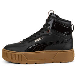 PUMA Karmen Rebelle Mid-Top Winterized Plateau Sneaker gef&uuml;ttert Damen PUMA black/PUMA black 38.5
