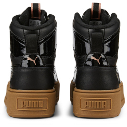 PUMA Karmen Rebelle Mid-Top Winterized Plateau Sneaker gef&uuml;ttert Damen PUMA black/PUMA black 38.5