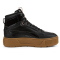 PUMA Karmen Rebelle Mid-Top Winterized Plateau Sneaker gef&uuml;ttert Damen PUMA black/PUMA black 38.5