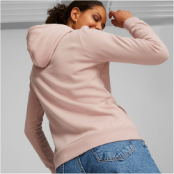 PUMA Ess+ Metallic Embroidery Fleece-Hoodie Damen rose...