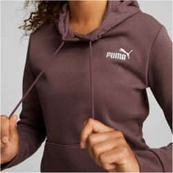 PUMA Ess+ Metallic Embroidery Fleece-Hoodie Damen dusty plum S