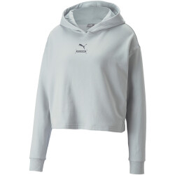 PUMA Better Sportswear Fleece-Hoodie Damen platinum gray XS