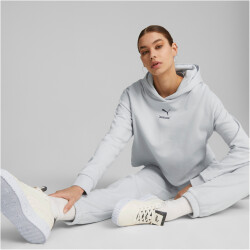 PUMA Better Sportswear Fleece-Hoodie Damen platinum gray XS