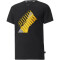PUMA Power Logo T-Shirt Jungen puma black/tangerine 104