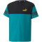 PUMA Power Colorblock T-Shirt Jungen deep aqua 104