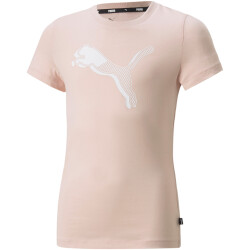 PUMA Power Graphic T-Shirt Mädchen rose quartz 140