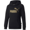 PUMA Ess+ Metallic Logo Fleece-Hoodie M&auml;dchen PUMA black 110