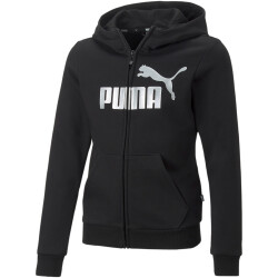 PUMA Ess+ Metallic Logo Fleece-Kapuzenjacke Mädchen...