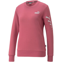 PUMA ESS+ Metallics Sparkle Graphic Crew Sweatshirt Damen...