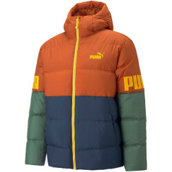 PUMA Power Hooded Daunenjacke Herren warm chestnut S