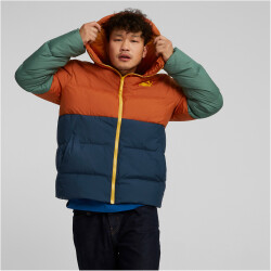 PUMA Power Hooded Daunenjacke Herren warm chestnut S