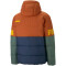 PUMA Power Hooded Daunenjacke Herren warm chestnut S