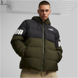 PUMA Power Hooded Daunenjacke Herren forest night XL