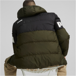 PUMA Power Hooded Daunenjacke Herren forest night XL