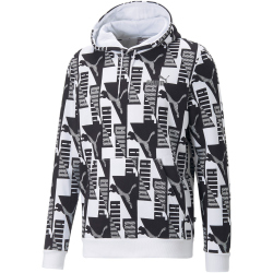 PUMA Power All-Over-Print Fleece-Hoodie Herren PUMA white M