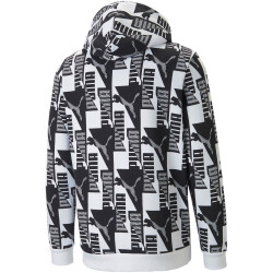 PUMA Power All-Over-Print Fleece-Hoodie Herren PUMA white L