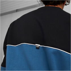 PUMA Power Colorblock Crew Fleece-Sweatshirt Herren lake...