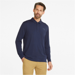 PUMA Cloudspun Langarmshirt Golf Poloshirt Herren