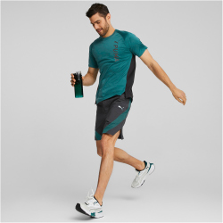 PUMA FIT kurzarm Trainingsshirt Herren varsity green S