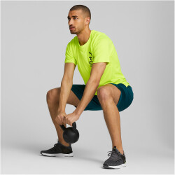 PUMA FIT kurzarm Trainingsshirt Herren lime squeeze S