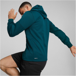 PUMA FIT PWR Fleece Trainings-Hoodie Herren varsity green S