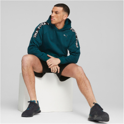 PUMA FIT PWR Fleece Trainings-Hoodie Herren varsity green XL