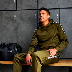 PUMA FIT PWR Fleece Trainings-Hoodie Herren deep olive S