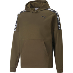 PUMA FIT PWR Fleece Trainings-Hoodie Herren deep olive L
