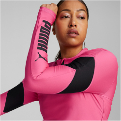 PUMA FIT Eversculpt Training 1/4-Zip Damen sunset pink S
